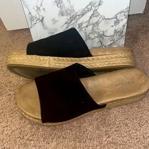 Madden Girl Black Platform Sandals
